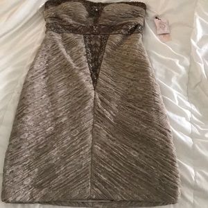 Sue Wong size 10 strapless cocktail dress NWT